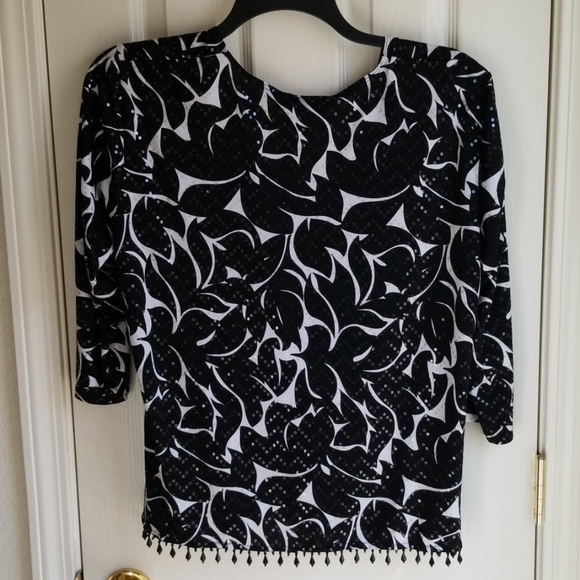 DRESS BARN COLLECTION BLACK/WHITE  EVENING WEAR - Picture 5 of 6